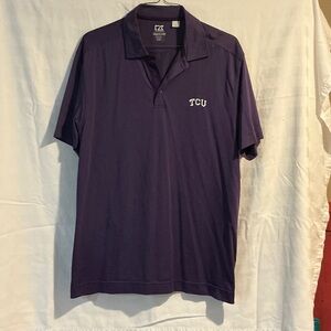 Cutter & Buck TCU Purple Short Sleeve Polo